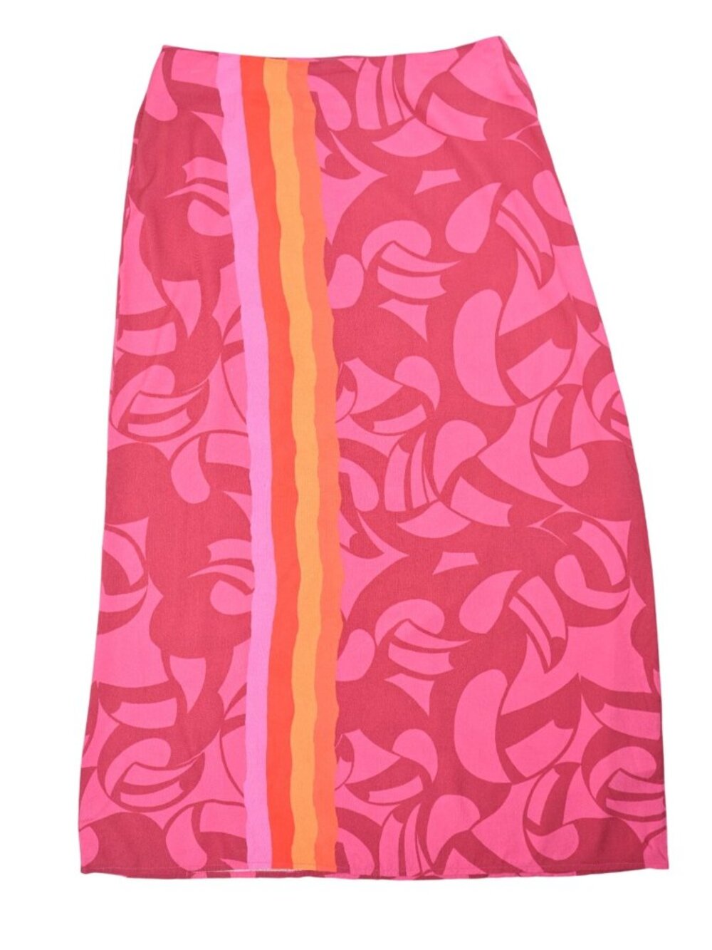 Farm Rio x Anthropologie Midi Slip Skirt in Pink